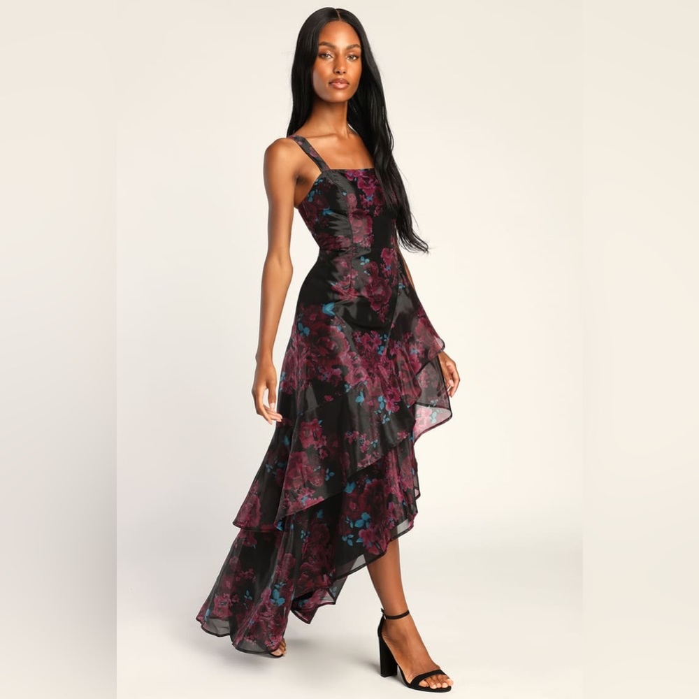Lulus Wedding Guest Organza Maxi
